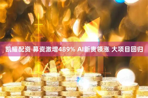 凯耀配资 募资激增489% AI新贵领涨 大项目回归