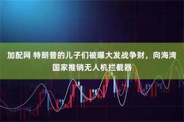 加配网 特朗普的儿子们被曝大发战争财，向海湾国家推销无人机拦截器